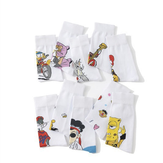 Wholesale Cute cotton socks for all seasons,  anime socks