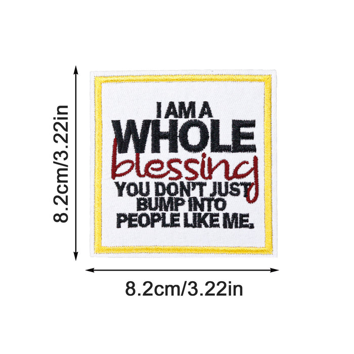 Wholesale inspirational English letter embroidery cloth DIY Patches