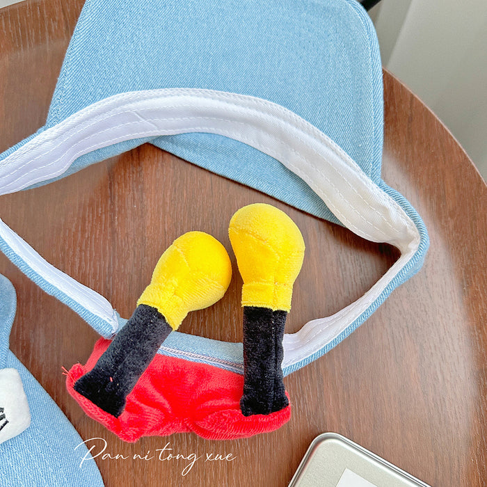 Wholesale Cartoon top baseball cap duckbill cap, versatile sun protection