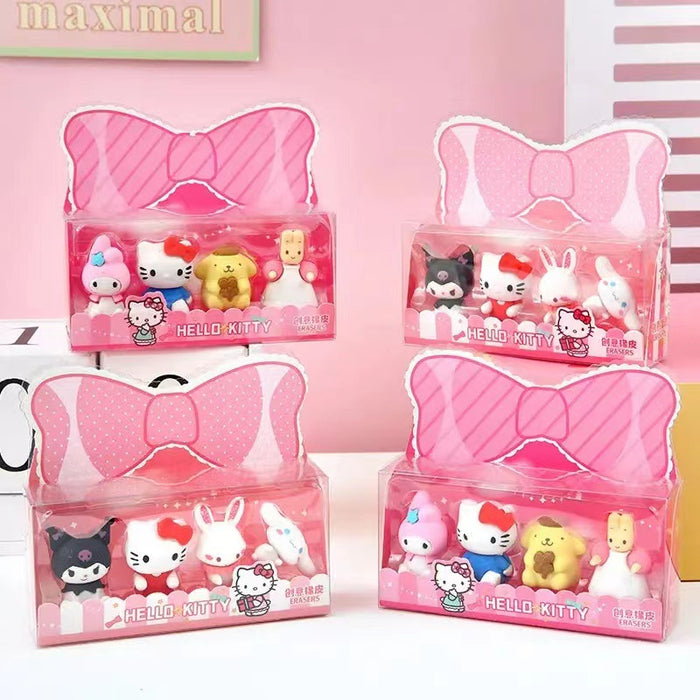 Wholesale Stylish Doll Erasers 3D TPR Creative Spliceable Gift for Students