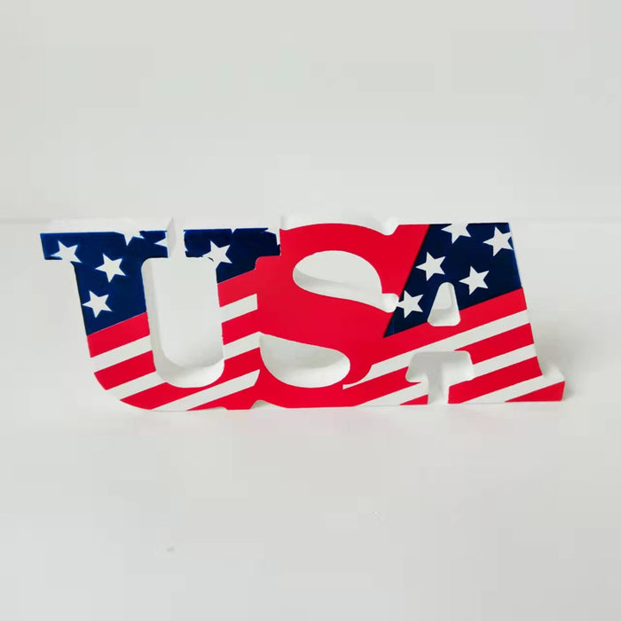 Wholesale Ornament, wooden crafts, National Day flag, festive atmosphere, decoration props, wholesale in stock