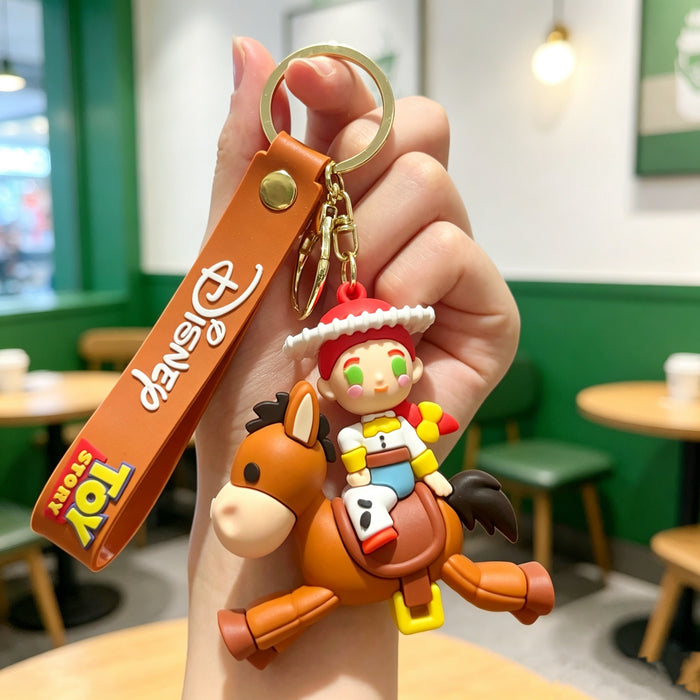 Wholesale Silicone PVC Cartoon Space Ranger Keychain Gift Bag Charm MOQ≥50