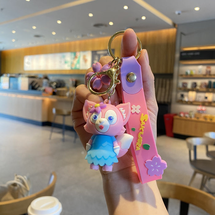 Wholesale Cute 3D Doll Silicone Keychain JDC-KC-MingT130