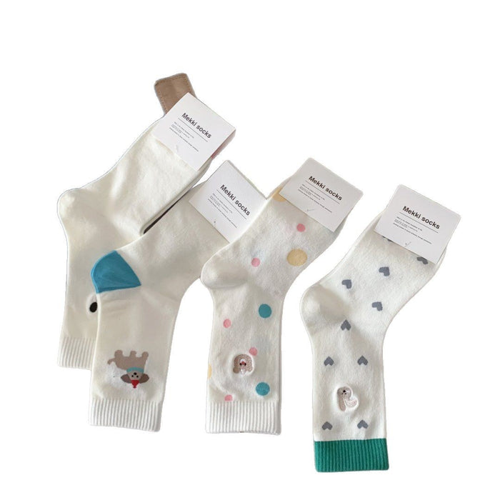 Wholesale Mid tube socks, simple thin cotton socks