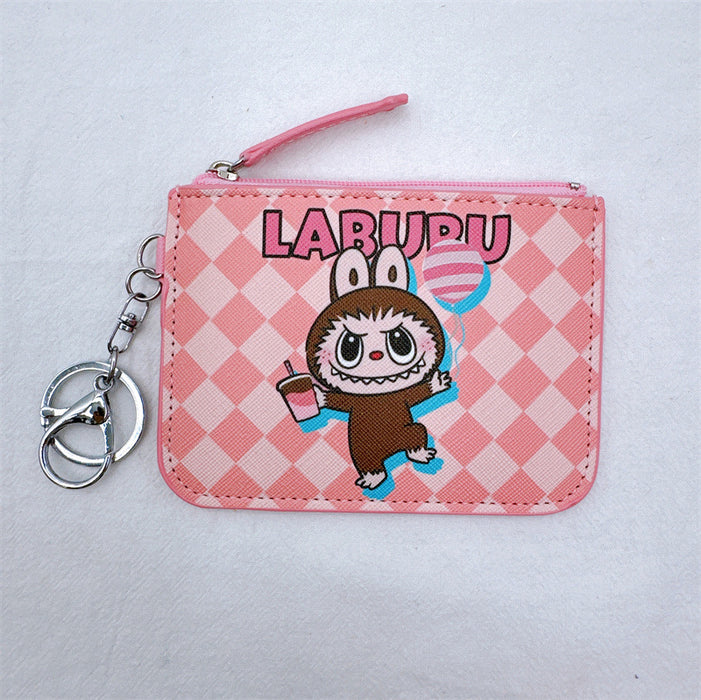 Wholesale Cartoon forest elf card holder coin purse integrated with keychain pendant small elf card holder coin purse loose wallet