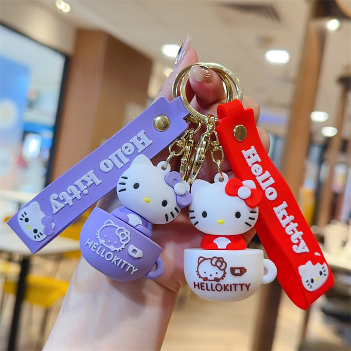 Wholesale Cartoon keychain creative small gift cute backpack pendant doll car keychain