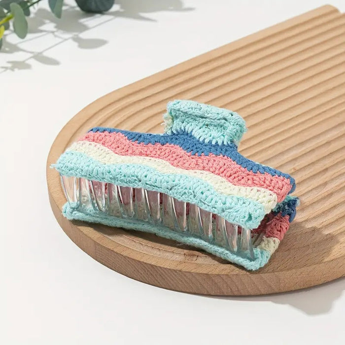 Wholesale Knitted Crochet Strawberry Hair Clip