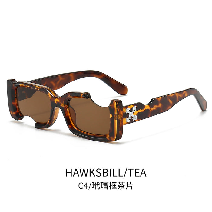 Wholesale sunglasses  box gap sunglasses colorful jelly color men's and women's sunglasses