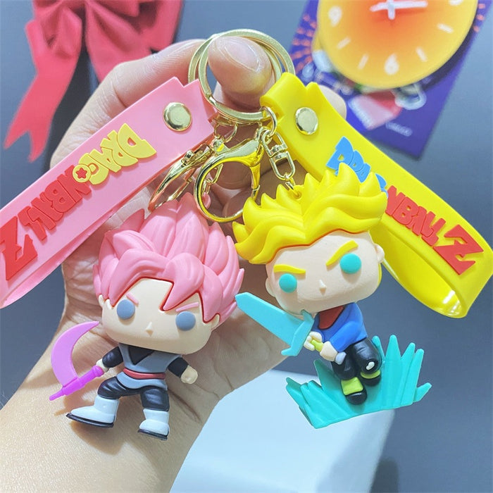Wholesale Cartoon New  Silicone Doll  Keychain Pendant Cartoon Characters