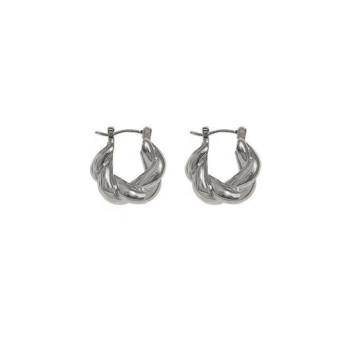 Wholesale Copper Micro Letter Zircon Earrings JDC-ES-Longt002