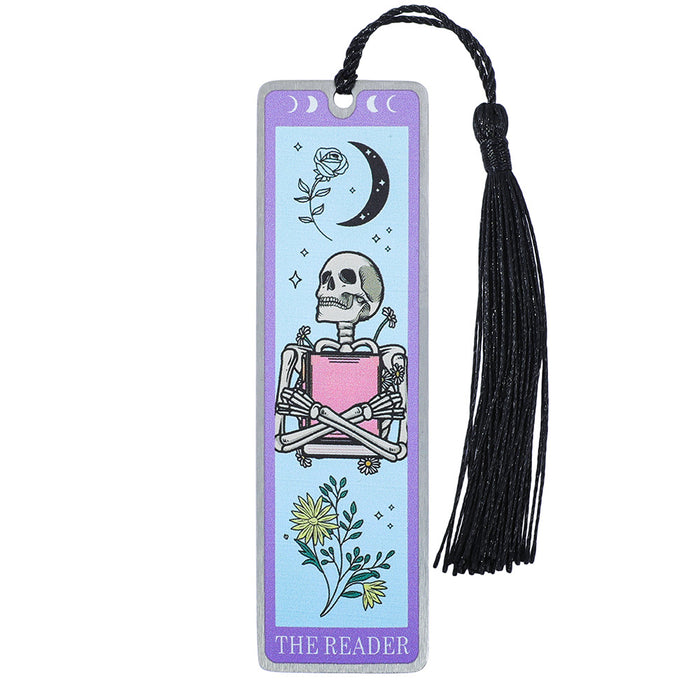 Wholesale Skull Design Cultural and Creative Stainless Steel Reading Bookmark