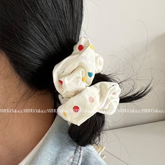 Wholesale Orange Rainbow Wave Point Hair Hoop Head Rope Tie Hair Rope Versatile Hair Hoop Hair Rope Hair Accessories Headwear