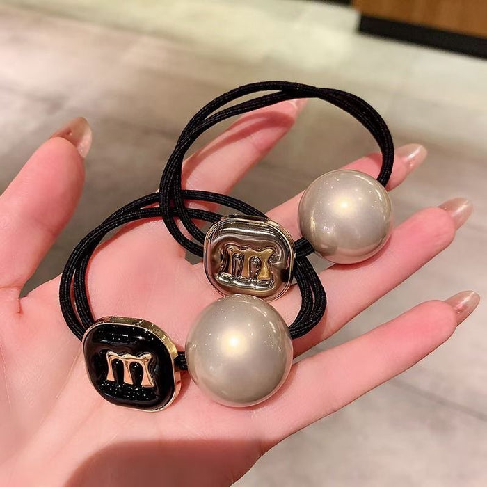 Wholesale Hair Rope Ball Hair Circle Pearl Hair Accessories Hair Rope Women' s Ponytail Headwear