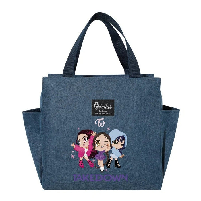 Wholesale Cute Cartoon Insulated Lunch Bag for Hot and Cold Handbags