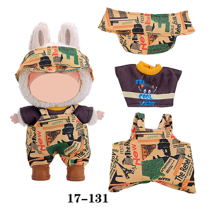 Wholesale 10pcs/set Doll clothes vinyl plush doll can be worn to replace clothes