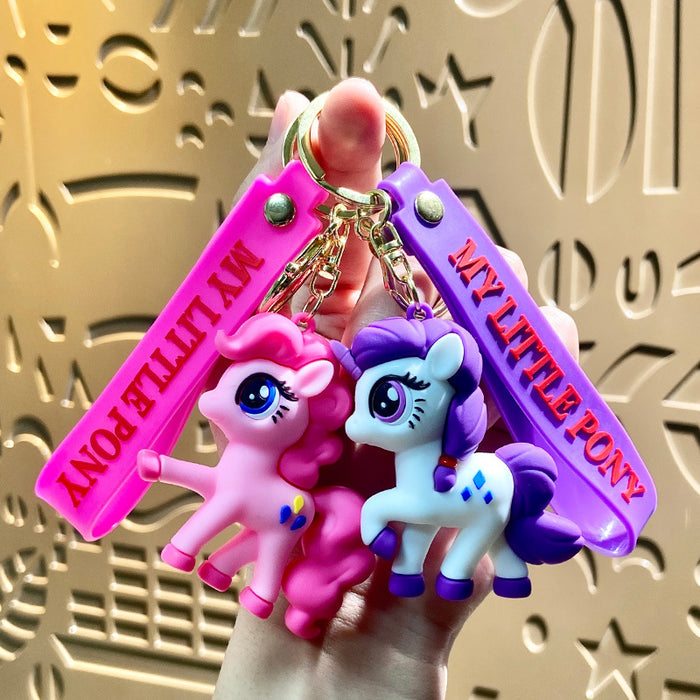 Wholesale Pony Polly Keychain Pendant Cartoon Doll Car Keychain Hanging Gifts