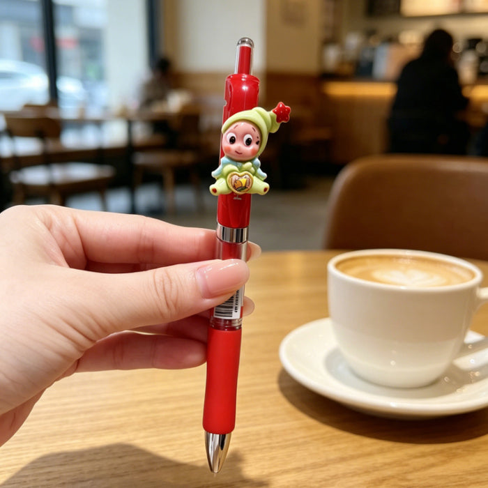 Wholesale Plastic Retractable Gel Pen with Star Pattern for Teachers and Students