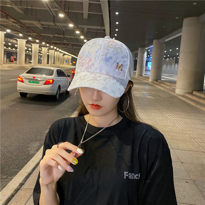 Wholesale Sunshade Bronzing Large Brim Camouflage Baseball Cap Face Revealing Cap