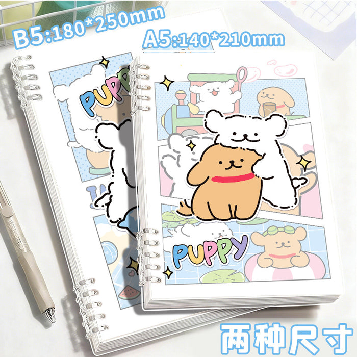 Wholesale Cute Style A5 Loose Leaf Notebook 60 Sheets PP Cover MOQ≥2