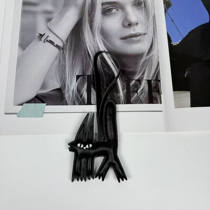 Wholesale New Leather Kitten Screaming Cat Bag Pendant Funny Kitten Bag Pendant Small Gift