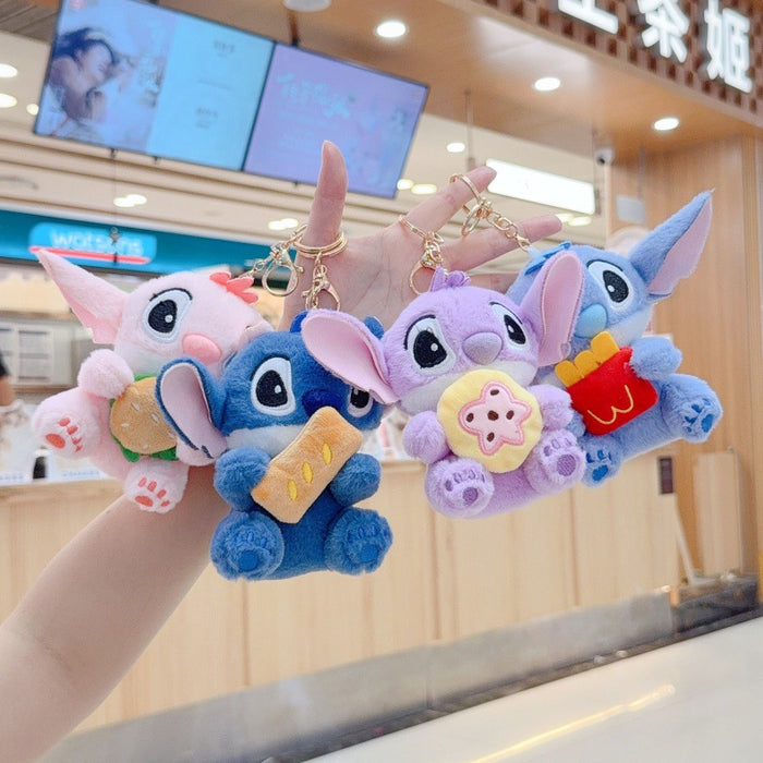 Wholesale Cute Hamburger Plush Toy Doll Bag Charm Keychain