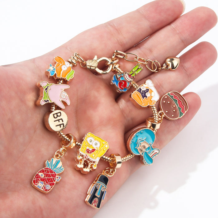 Wholesale Good Friend Bracelet BeechPineapple House Cartoon Bracelet