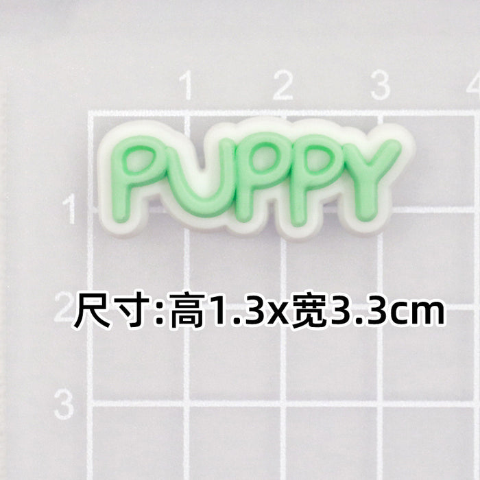 Wholesale 10pcs Cartoon Slippers Accessories Phone Case PIAD Set Hairpin Decorative PVC Soft Adhesive Patch