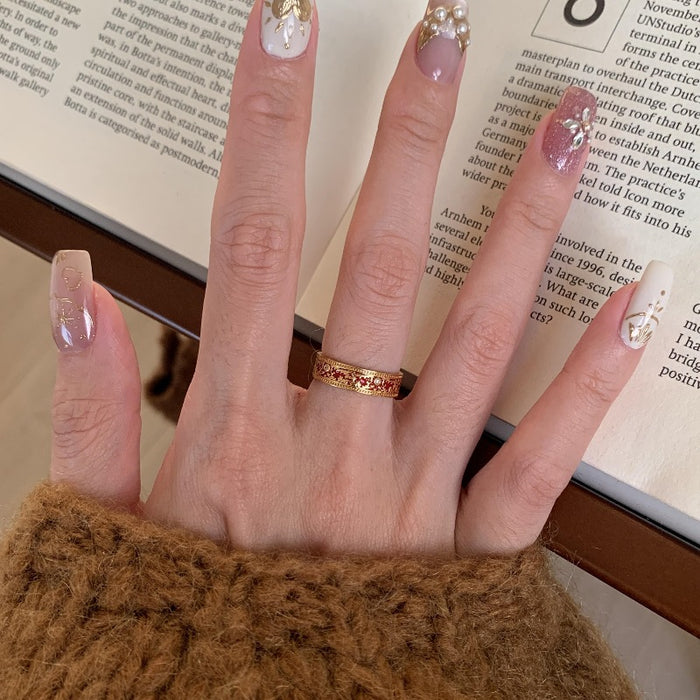 Wholesale Pattern ring, light luxury, versatile temperament, index finger ring