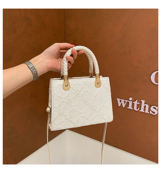 Wholesale Stylish textured handbag,  small square shoulder bag