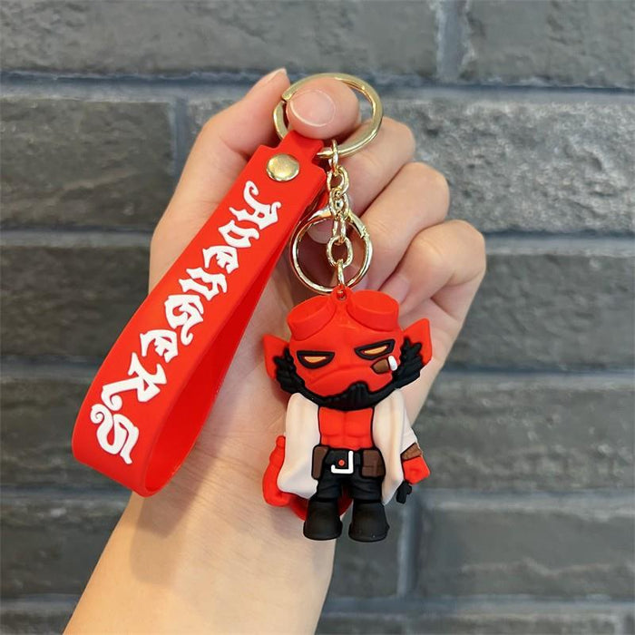 Wholesale Cartoon Three-dimensional Silicone Doll Keychain JDC-KC-MZL010