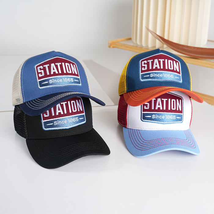 Wholesale Cotton Embroidered Baseball Cap Summer Versatile Street Trucker Hat Duckbill Cap