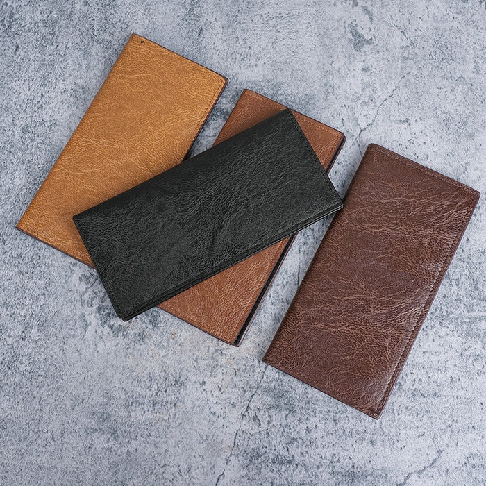 Wholesale PU Leather Men' s Wallet Urban Simplicity Retro Design Multi-Card Coin Holder Fashion Accessory MOQ≥3