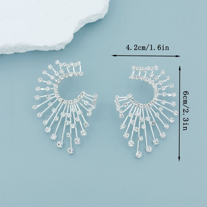 Wholesale Earrings new sparkling rhinestone earrings jewelry