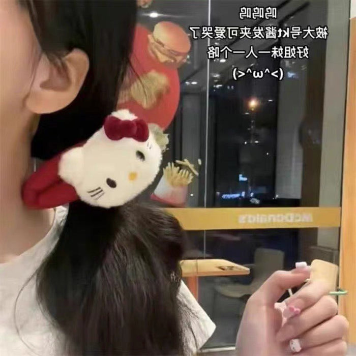Wholesale Cute cartoon animal plush hair clips