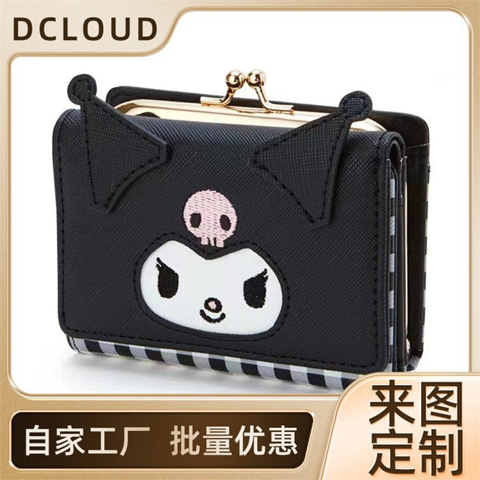 Wholesale Cinnamon Dog Coulomi Wallet PU Leather Zipper Buckle Merlot MLD Card Holder Wallet Short Cute Cartoon JDC-WT-QT002