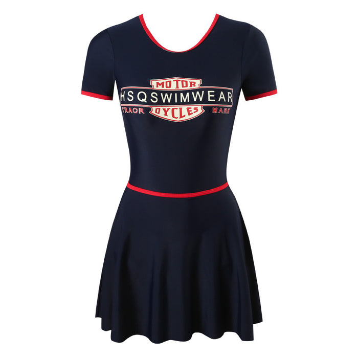 Wholesale Advanced swimsuit new conservative short sleeved one-piece cute two-piece set