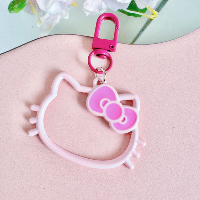 Wholesale New Creative Hollow out Alloy Key Pendant Decoration Cute Cartoon Bag Decoration Accessories Hanging Accessories Wholesale