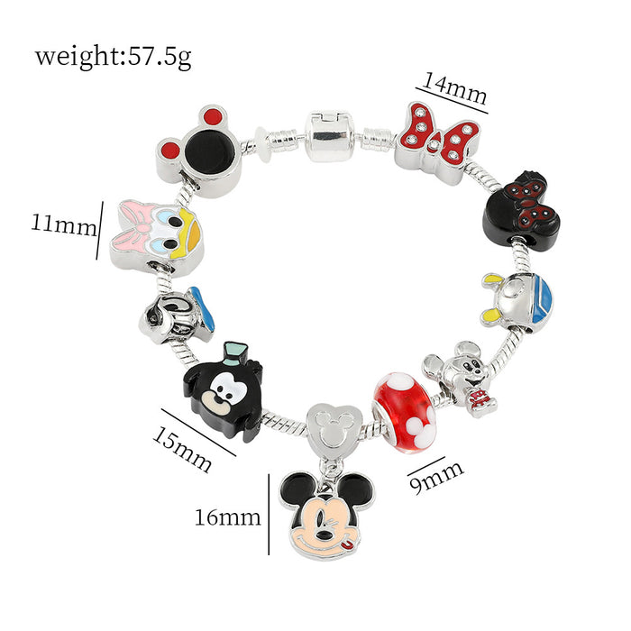 Wholesale Film and Television peripheral Animation Original God series  bad rabbit pan family bracelet diy beads loose beads jewelry