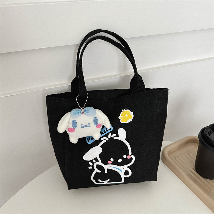 Wholesale Canvas bag for commuting, hand-held bento bag, niche design, casual tote bag