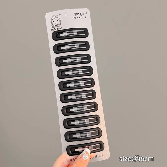 Wholesale Black Matte Hair Clips for Women