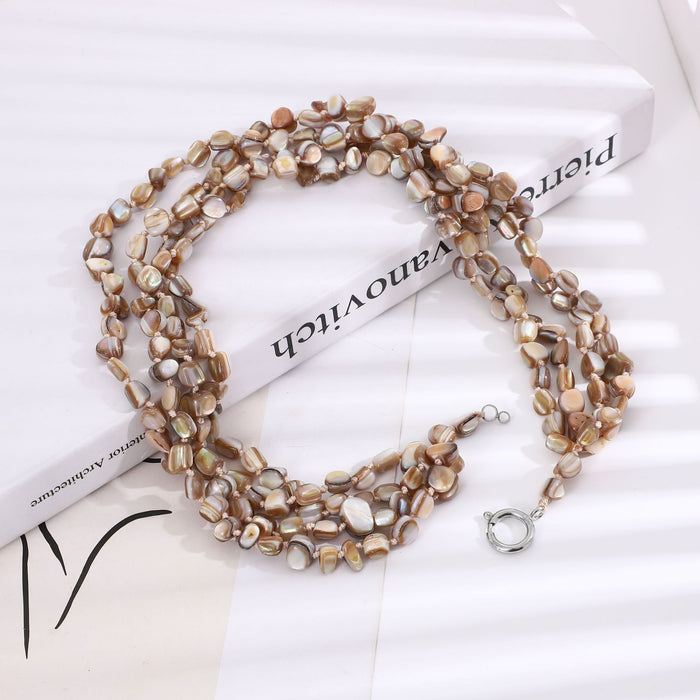 Wholesale Exaggerated Personality Multi-layer Shell Beaded Necklace Accessories