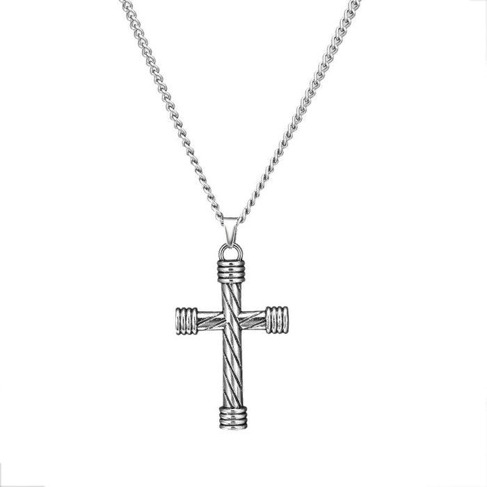 Wholesale 6pcs/Set cross necklace Hip-Hop Men Necklaces Stainless Steel