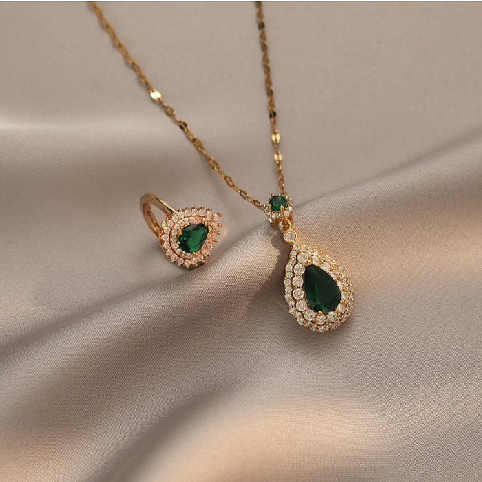 Wholesale Fashion necklace with micro inlaid zircon and full diamond, new minimalist and niche design, collarbone chain