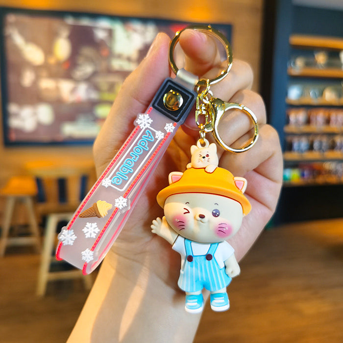 Wholesale Cartoon Doll 3D Rubber Keychain JDC-KC-Tingm070