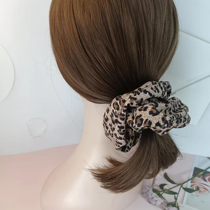Wholesale Leopard print large intestine hair tie large intestine autumn and winter hair tie