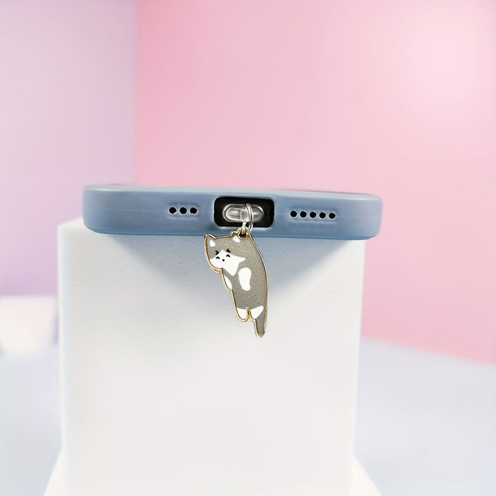 Wholesale Cute printed kitten Mobile Phone Stands charm