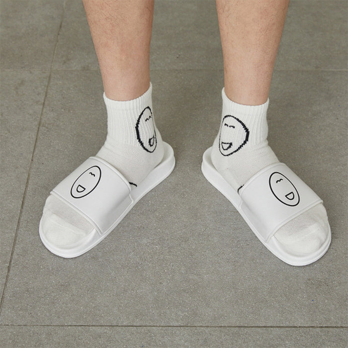 Wholesale Mid length socks, high-quality socks, casual men's socks, trendy socks, simple sports socks