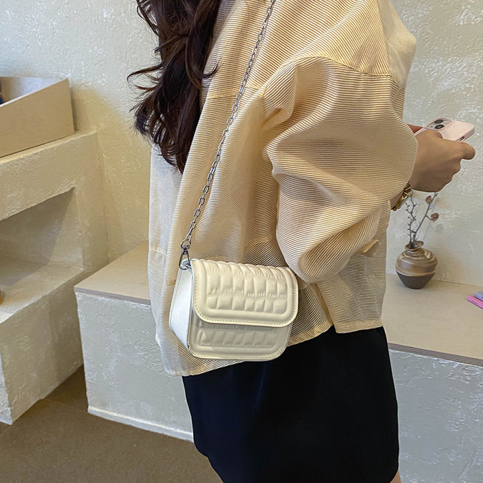 Wholesale Pu Stone Pattern Small Crossbody Bag Chain Strap Urban Simple Daily Casual