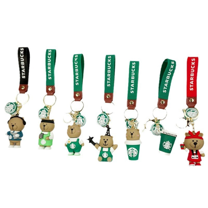 Wholesale PVC Cartoon Doll Coffee Cup Keychain JDC-KC-Yexiang019