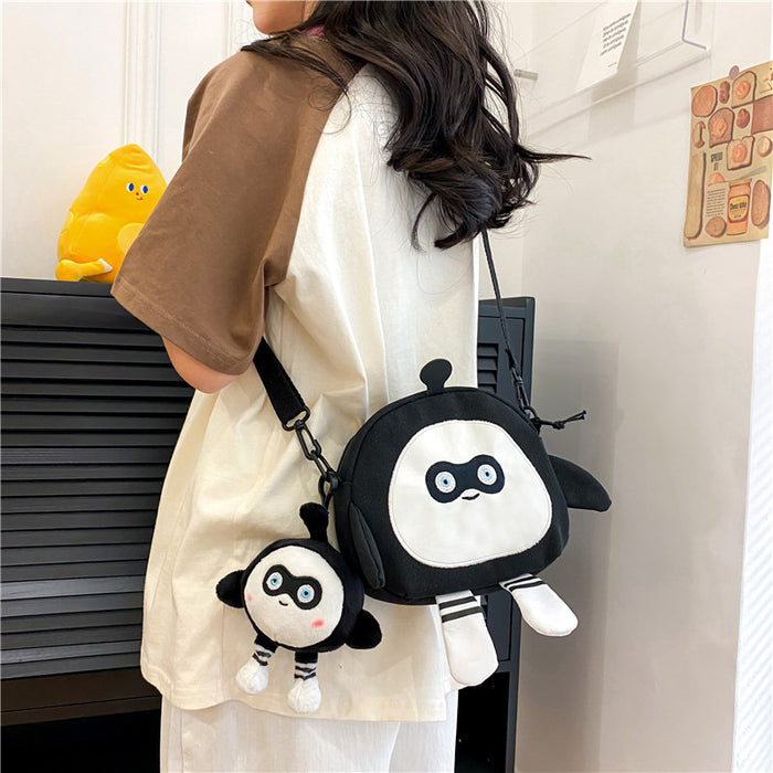 Wholesale Cartoon Egg Shoulder Bag Cute Plush Coin Wallet  Girl Shoulder Bag